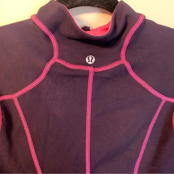 Lululemon Pink Purple Reversible Long Sleeve  1/2 Zip Top - Picture 5 of 11